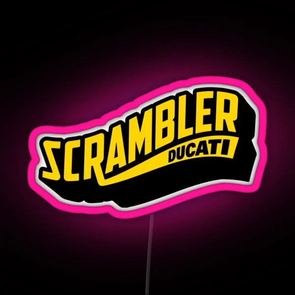 Scrambler Ducati RGB Neon Sign