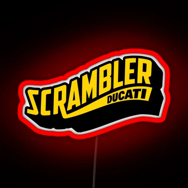 Scrambler Ducati RGB Neon Sign