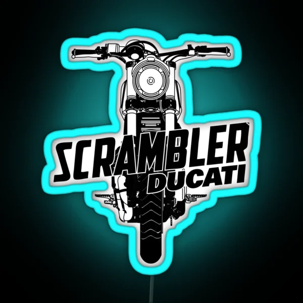 Scrambler Ducati RGB Neon Sign