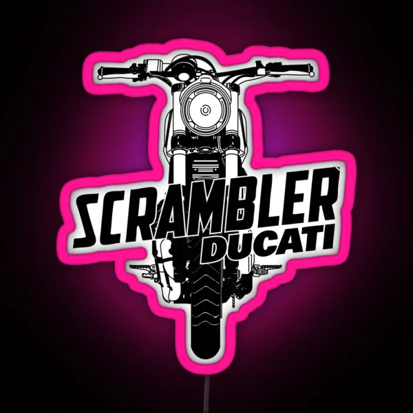 Scrambler Ducati RGB Neon Sign