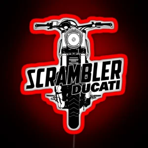 Scrambler Ducati RGB Neon Sign