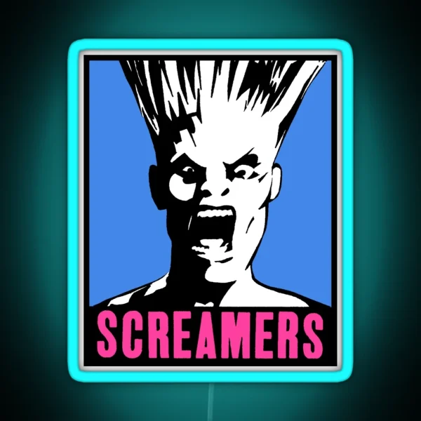 Screamers Blue And Pink RGB Neon Sign