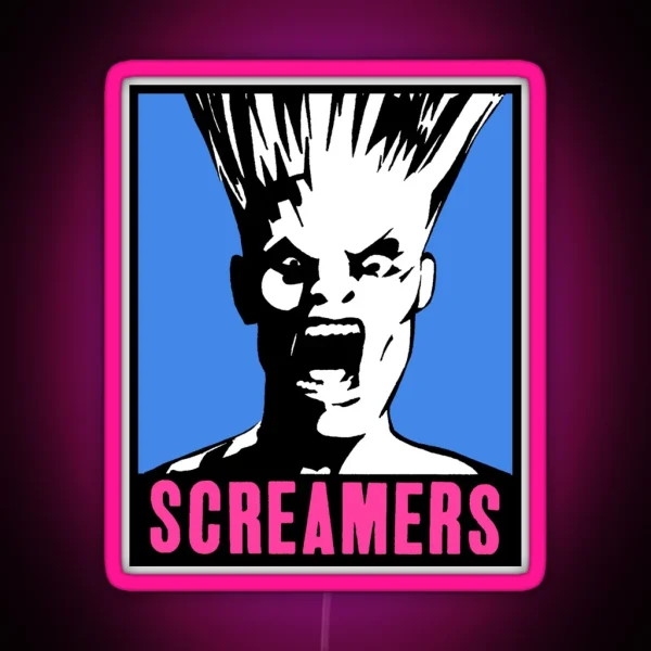 Screamers Blue And Pink RGB Neon Sign