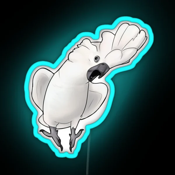 Screaming Cockatoo RGB Neon Sign