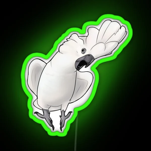 Screaming Cockatoo RGB Neon Sign