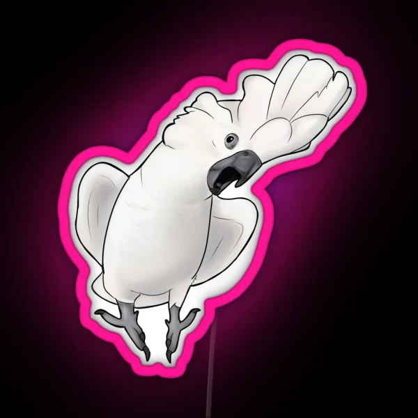 Screaming Cockatoo RGB Neon Sign
