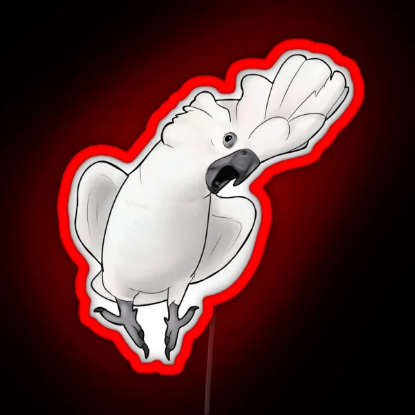 Screaming Cockatoo RGB Neon Sign
