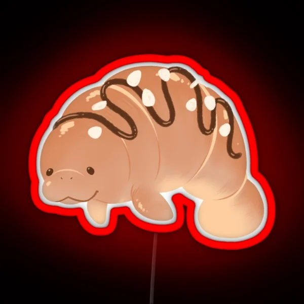Sea Cow Croissant RGB Neon Sign