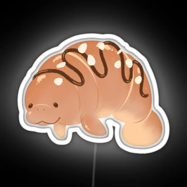 Sea Cow Croissant RGB Neon Sign