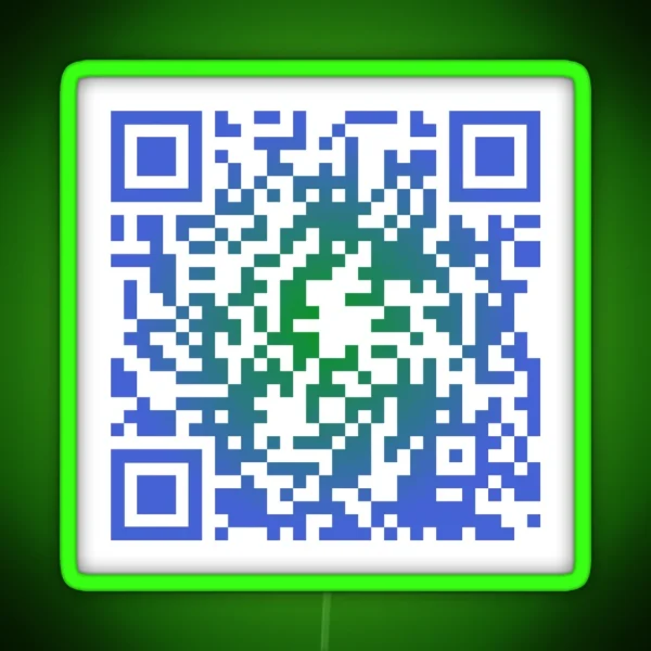 Sea Shanty 2 QR Code RGB Neon Sign
