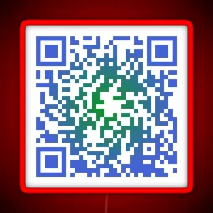 Sea Shanty 2 QR Code RGB Neon Sign