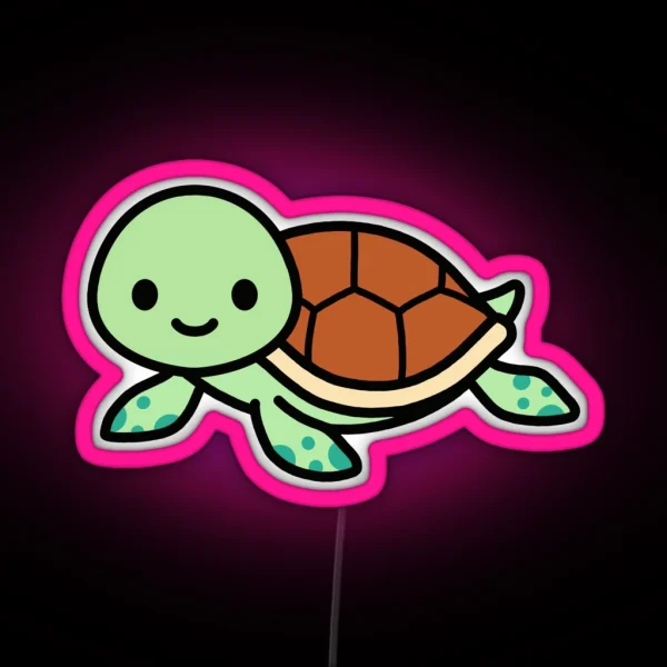 Sea Turtle RGB Neon Sign