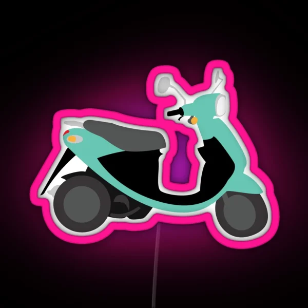 Seafoam Scooter RGB Neon Sign
