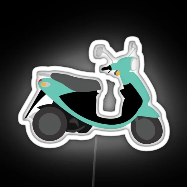 Seafoam Scooter RGB Neon Sign