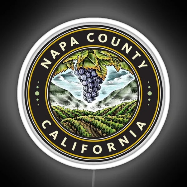 Seal Of Napa County California RGB Neon Sign