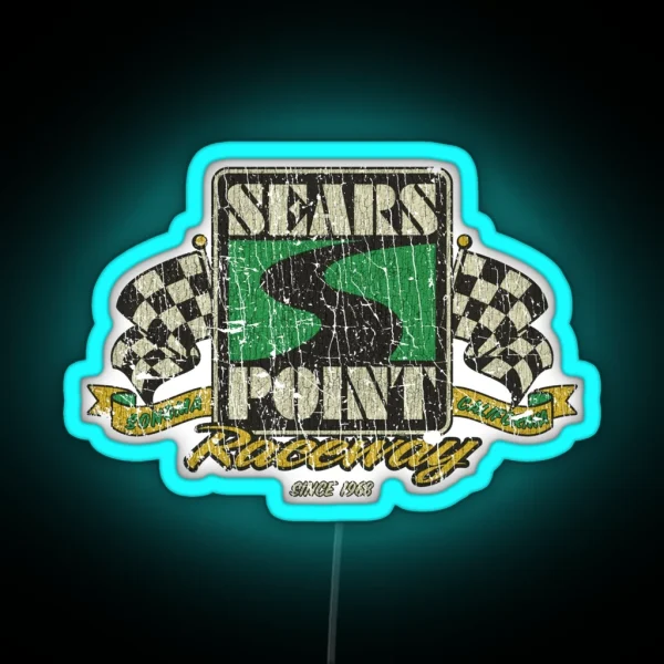 Sears Point Raceway 1968 RGB Neon Sign