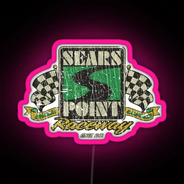 Sears Point Raceway 1968 RGB Neon Sign