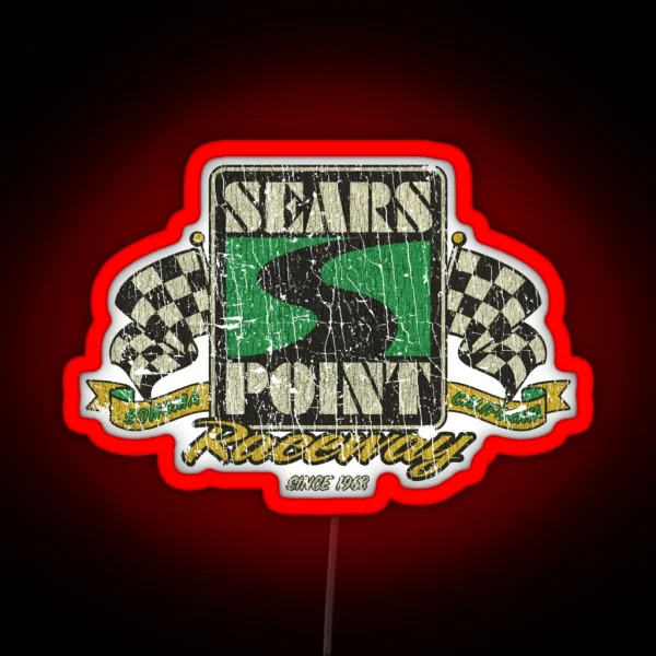 Sears Point Raceway 1968 RGB Neon Sign