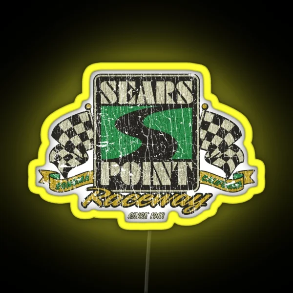Sears Point Raceway 1968 RGB Neon Sign