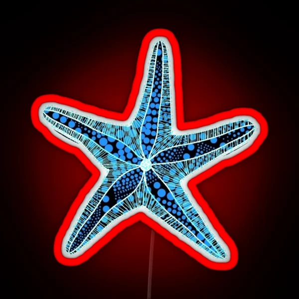 Seashell Many Dots RGB Neon Sign