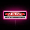 Seat Warmer Bumper with LED RGB Neon Sign - Pink (Product ID 49339)