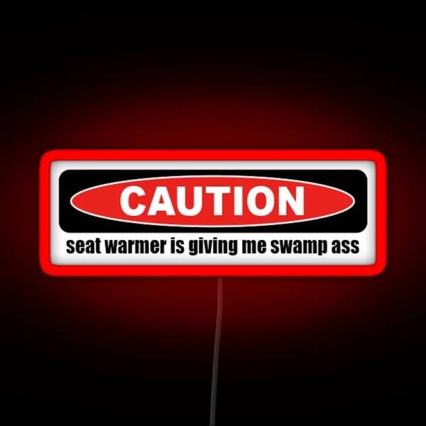 Seat Warmer Bumper Led RGB Neon Sign