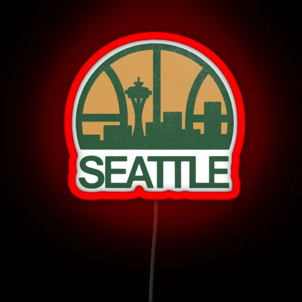 Seattle Sonics RGB Neon Sign