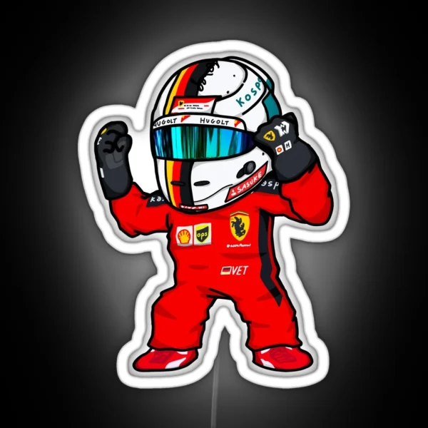 Seb Vettel Mini RGB Neon Sign