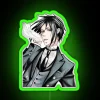 sebastian black butler rgb neon sign green