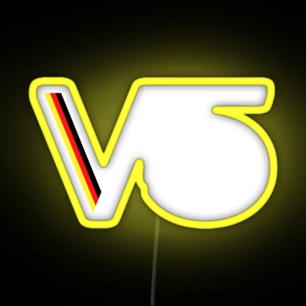 Sebastian Vettel 5 RGB Neon Sign