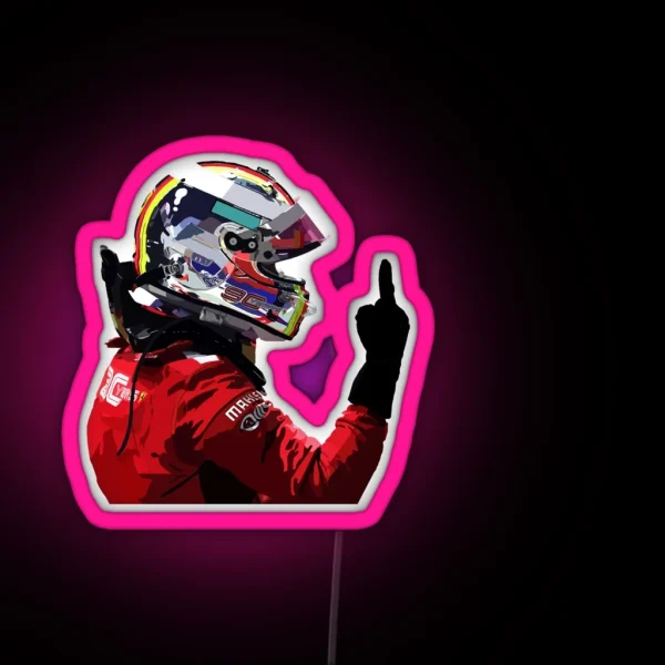 Sebastian Vettel RGB Neon Sign