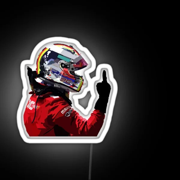 Sebastian Vettel RGB Neon Sign