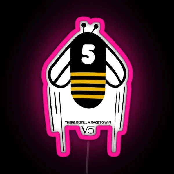Sebastian Vettel Save The Bees RGB Neon Sign