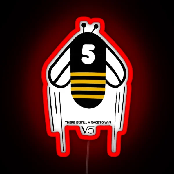 Sebastian Vettel Save The Bees RGB Neon Sign