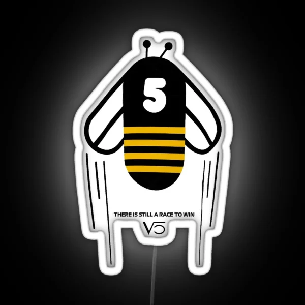 Sebastian Vettel Save The Bees RGB Neon Sign