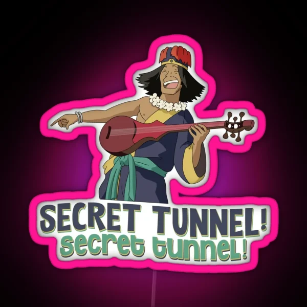 SECRET TUNNEL SECRET TUNNEL WITH CHONG FROM AVATAR RGB Neon Sign