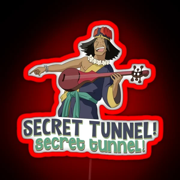SECRET TUNNEL SECRET TUNNEL WITH CHONG FROM AVATAR RGB Neon Sign