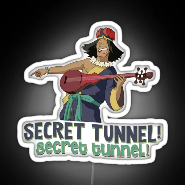 SECRET TUNNEL SECRET TUNNEL WITH CHONG FROM AVATAR RGB Neon Sign
