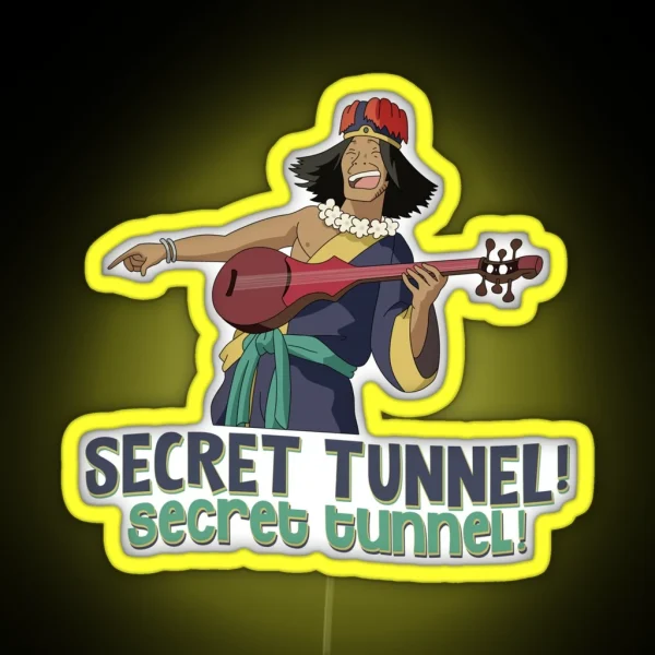 SECRET TUNNEL SECRET TUNNEL WITH CHONG FROM AVATAR RGB Neon Sign