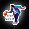 secret weapon office rgb neon sign white