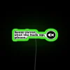 RGB Neon Sign Displaying "Seem Clever" in Green
