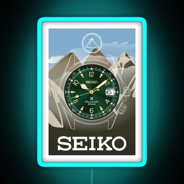Seiko Alpinist RGB Neon Sign
