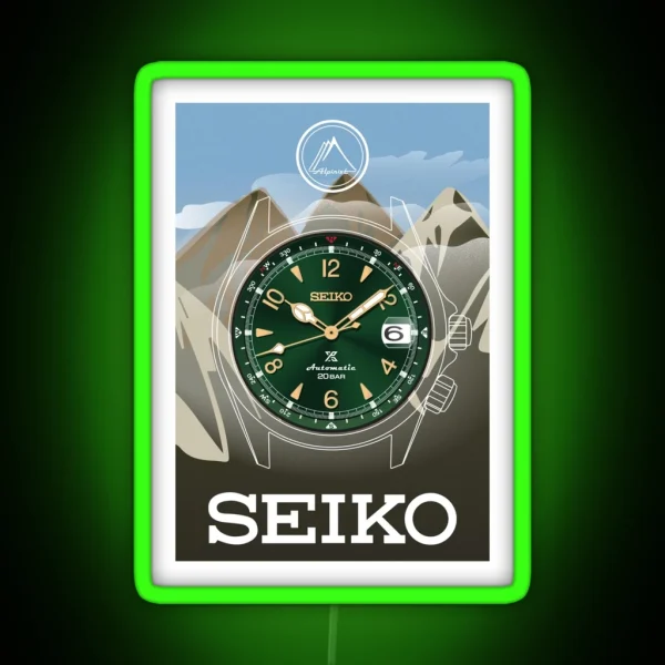 Seiko Alpinist RGB Neon Sign
