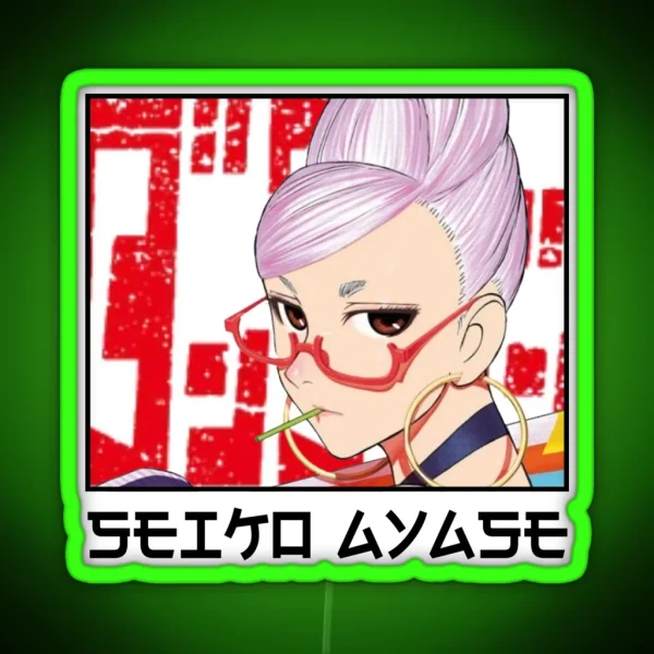 Seiko Ayase Dandadan RGB Neon Sign