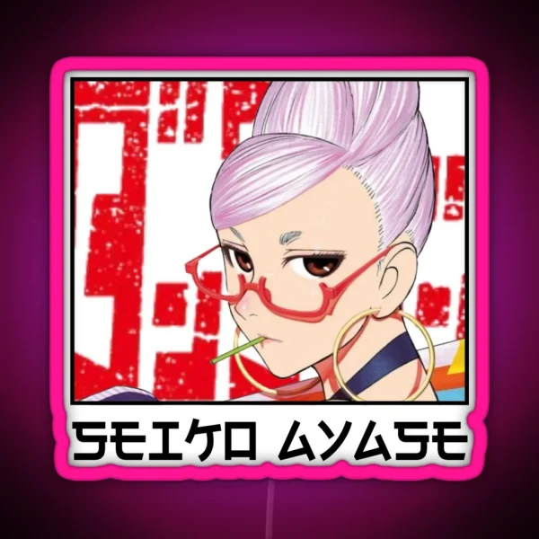 Seiko Ayase Dandadan RGB Neon Sign