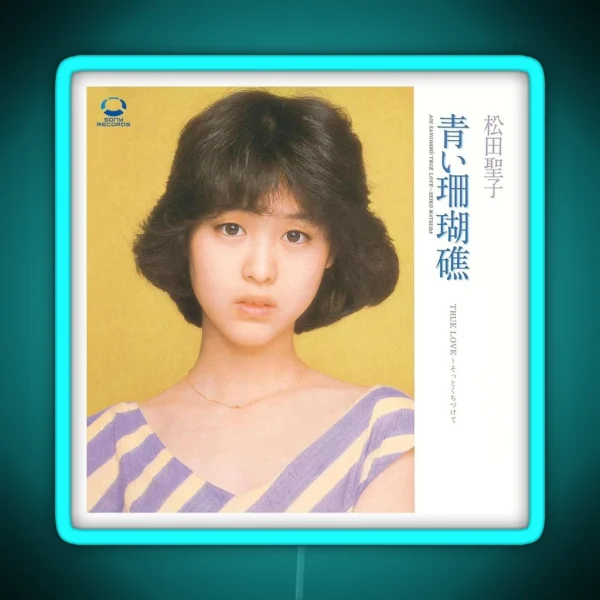 Seiko Matsuda Aoi Sangosho RGB Neon Sign