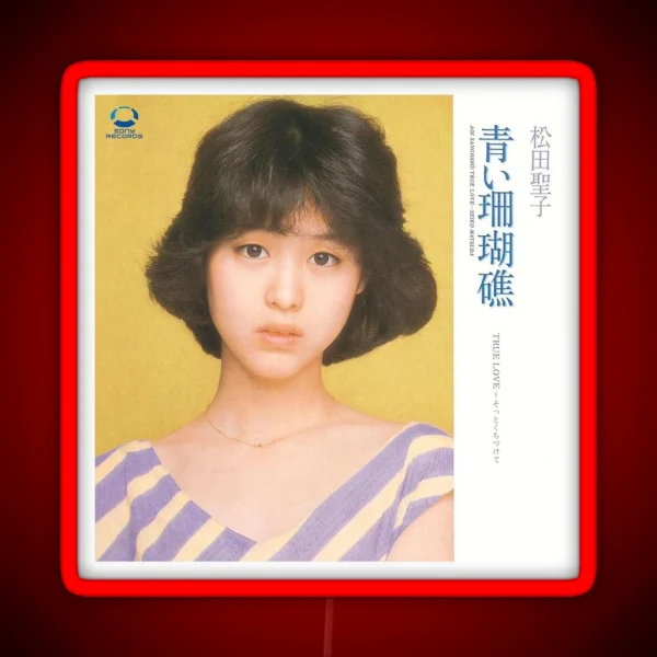 Seiko Matsuda Aoi Sangosho RGB Neon Sign