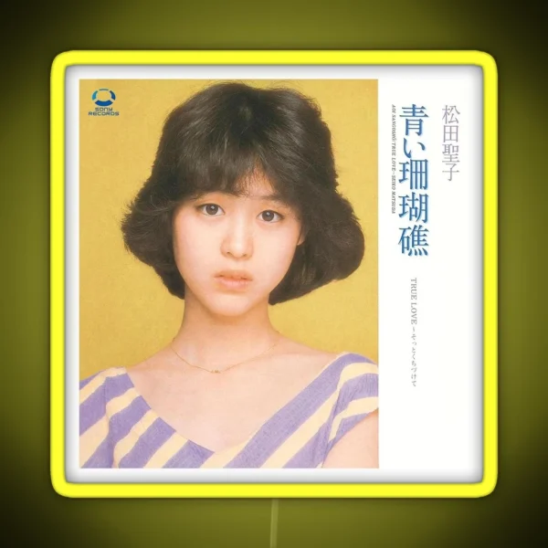 Seiko Matsuda Aoi Sangosho RGB Neon Sign