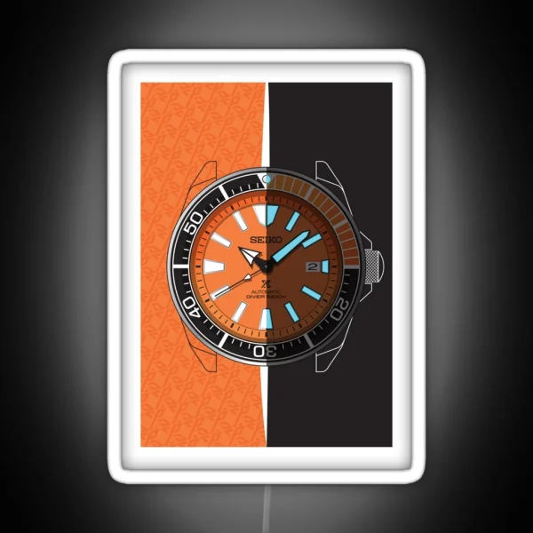 Seiko Samurai Orange RGB Neon Sign