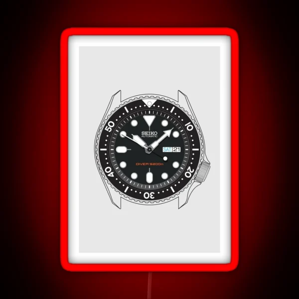 Seiko SKX 007 RGB Neon Sign